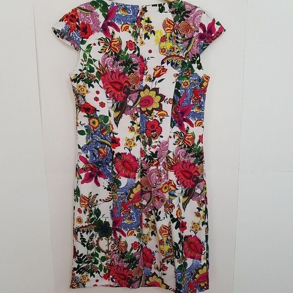 🌸HOST PICK🌸 JESSICA Fitted Cap Sleeve Floral Dress Size 8 Petite  NEW - Picture 7 of 13